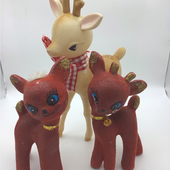 Vintage Plastic Reindeer - Picture 1 of 9